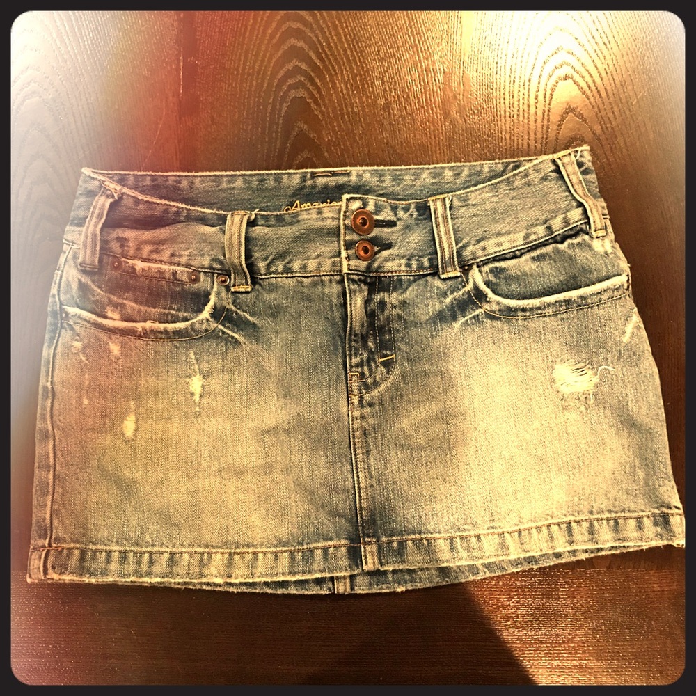 American Eagle Blue Jean Skirt